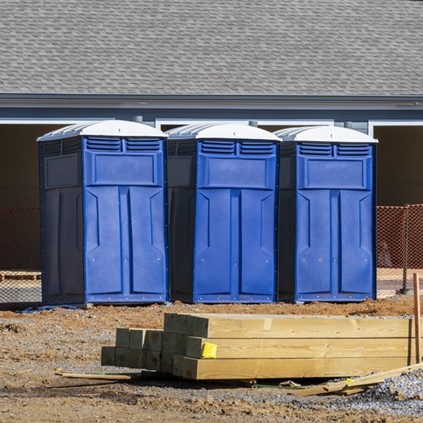 how often are the portable toilets cleaned and serviced during a rental period in Graeagle California